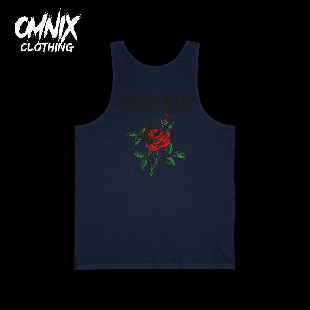 OMNIX Jersey Tank with Unbroken Rose Design