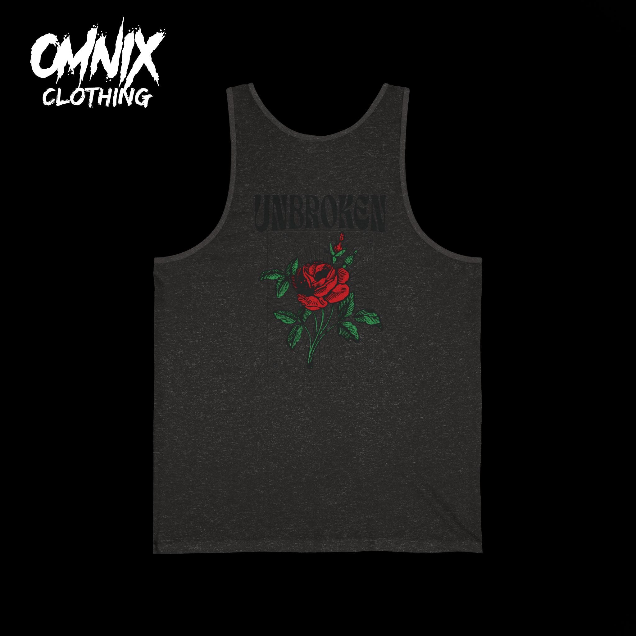 OMNIX Jersey Tank with Unbroken Rose Design