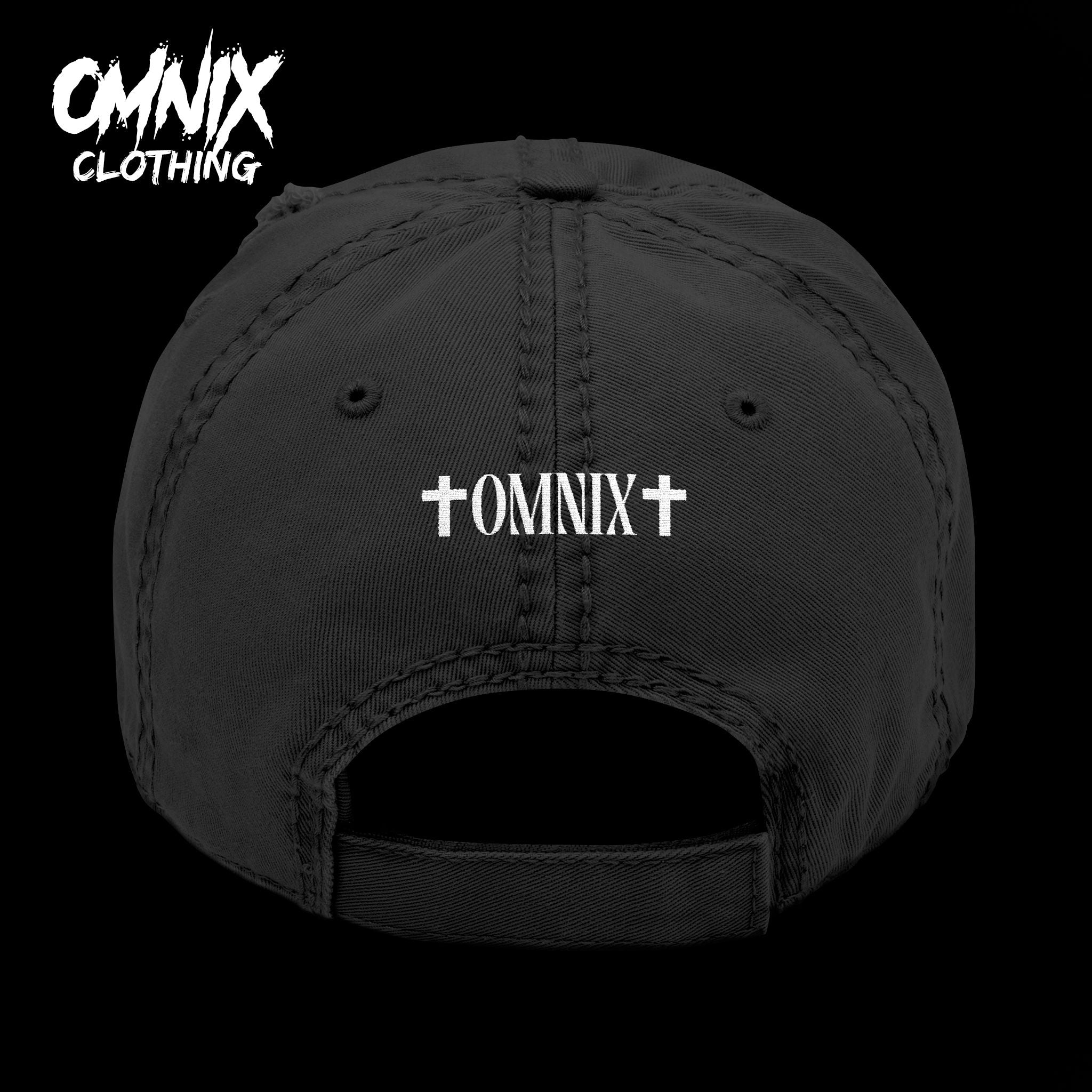 OMNIX Embroidery Distressed Cap