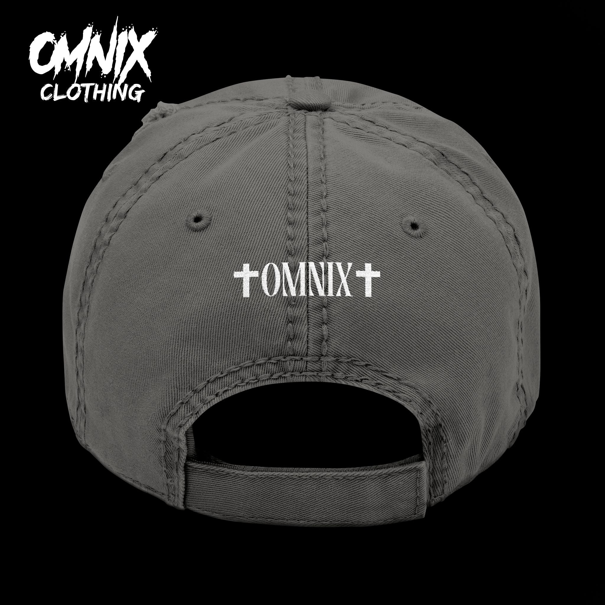 OMNIX Embroidery Distressed Cap