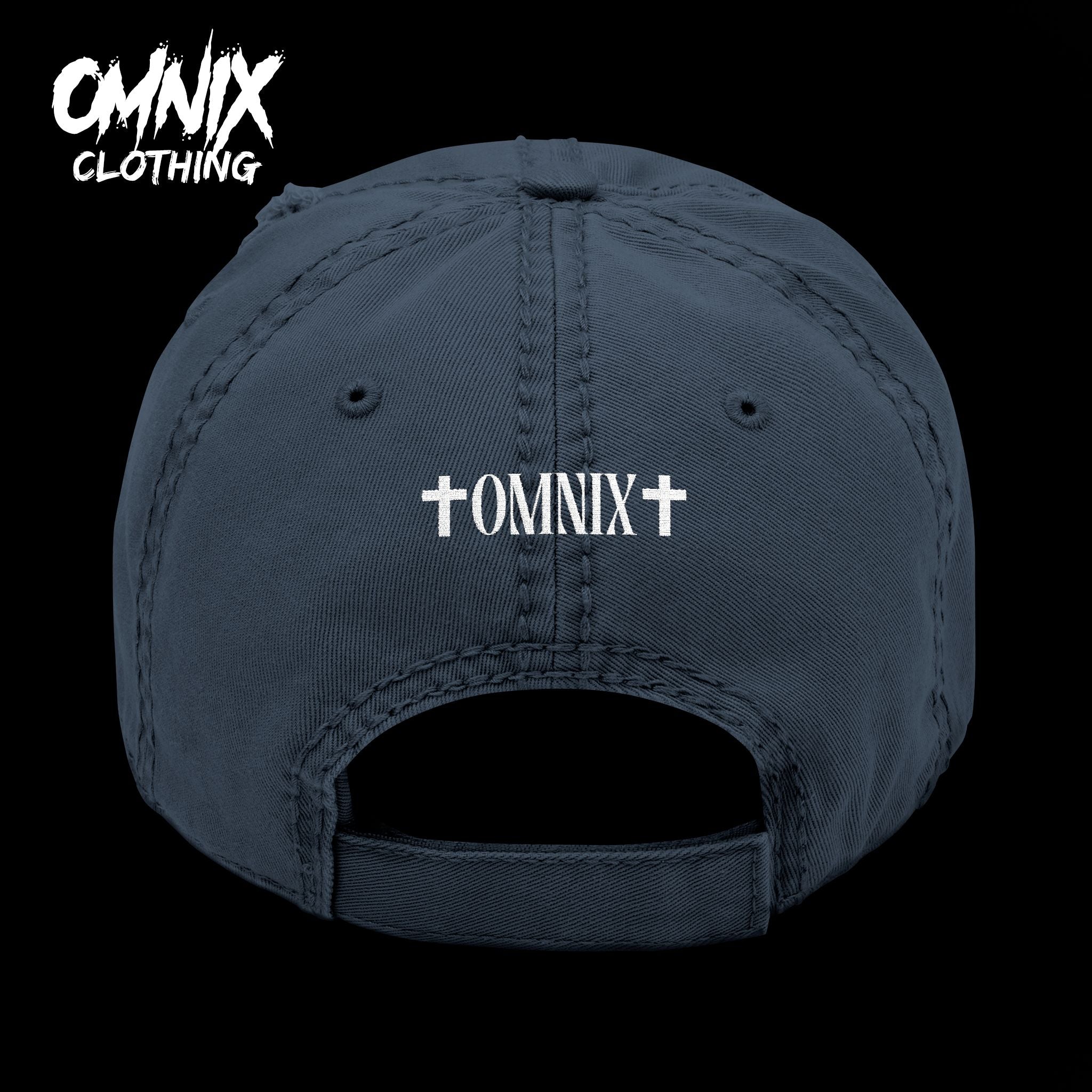 OMNIX Embroidery Distressed Cap
