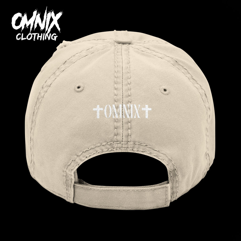 OMNIX Embroidery Distressed Cap