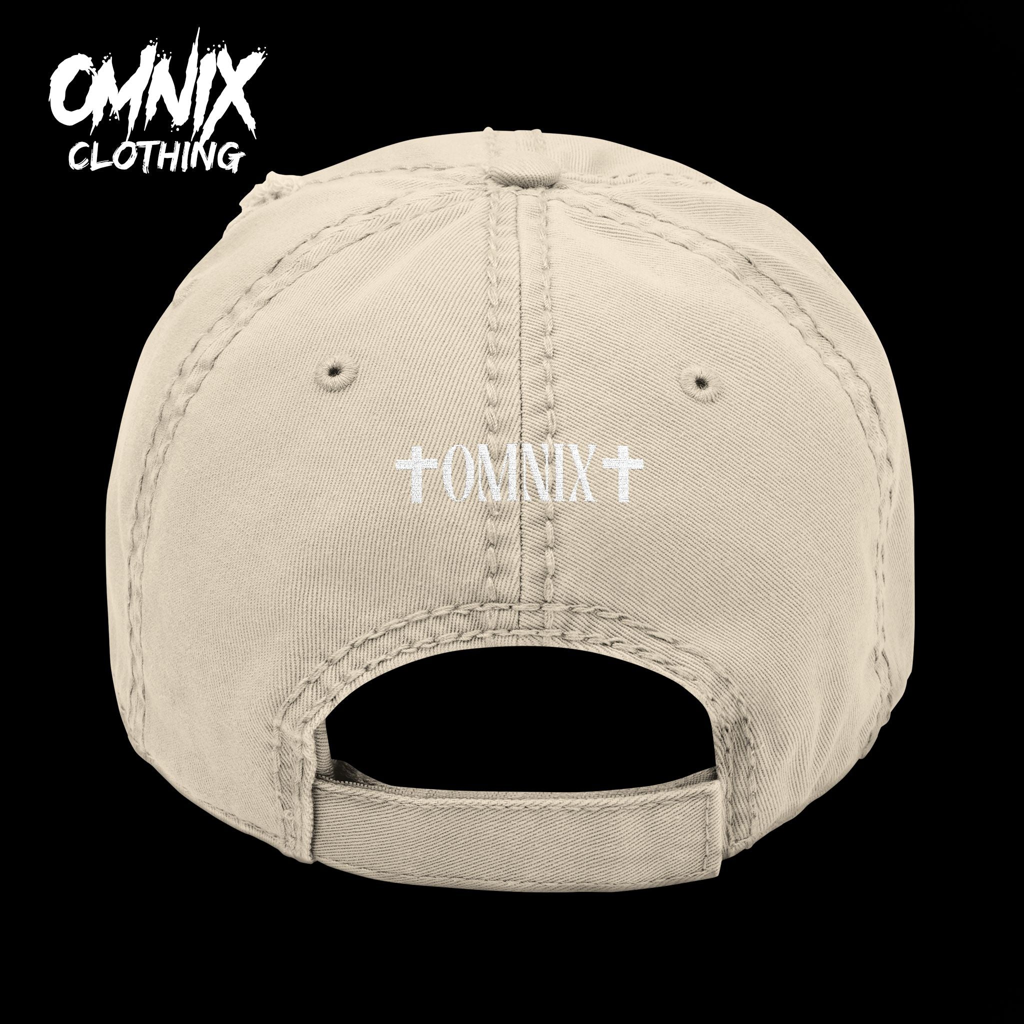 OMNIX Embroidery Distressed Cap