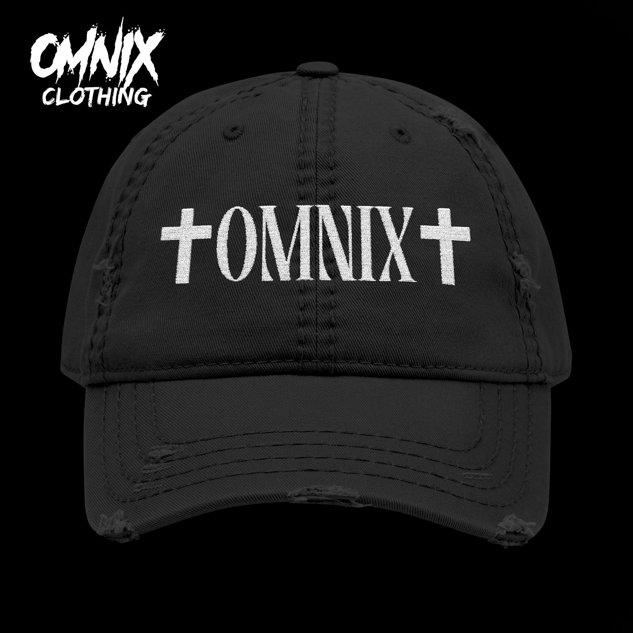 OMNIX Embroidery Distressed Cap