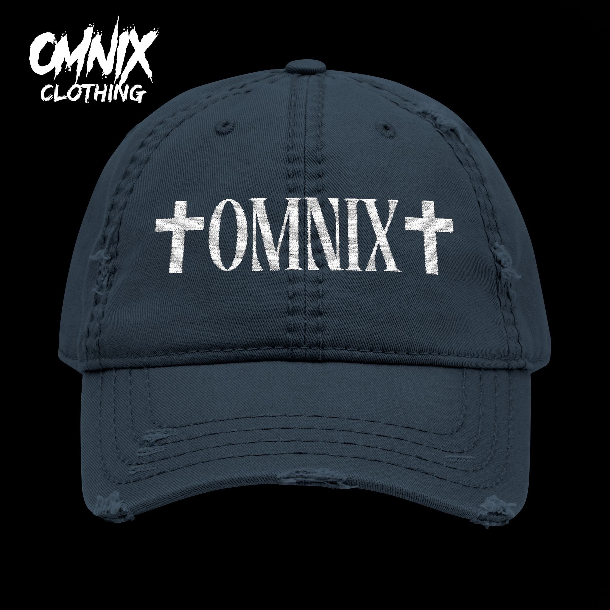 OMNIX Embroidery Distressed Cap